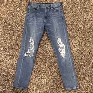 Express Ripped Vintage Skinny Jeans
